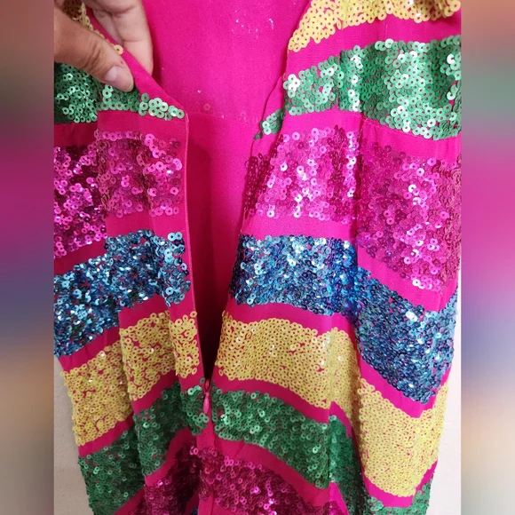 Nasty Gal Multicolor Sequin Jumpsuit - Picture 8 of 14